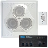 Retail Store Sound System with Drop In Ceiling Speaker and In-Wall Remote Volume Control