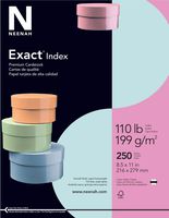 Wausau Exact Index Cardstock, 110 lb, 8.5 x 11 Inch, Pastel Blue, 250 Sheets (48528)