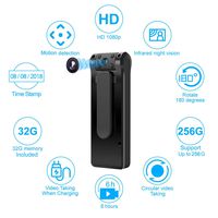 Hidden Camera-Spy Camera - Mini Body Camera 6 Hours Battery Life 32GB Card Included 1080P Spy Camera No WiFi Needed Motion Detection Personal Camera for Home and Office