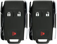 KeylessOption Keyless Entry Remote Control Car Key Fob Replacement for Chevy GMC M3N-32337100 (Pack of 2)