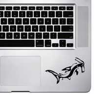 StickAny Palm Series Hammerhead Shark Sticker for MacBook Pro, Chromebook, and Laptops (Black)