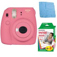 Fujifilm Instax Mini 9 (Pink) w/Color Film (2-Pack / 20 Exposures)
