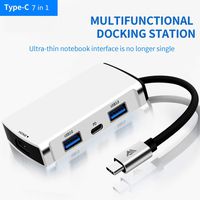 6 in 1 Multi-Port USB-C hub Adapter Converter for laptops/Smartphones