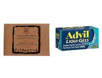 Advil Liqui-Gels Pain Reliever/Fever Reducer Liquid Filled Capsule, 200mg Ibuprofen, Temporary Pain Relief (160 Count) Bundle with The Dharma Patch Pain Relief - Extra Strength 12 Patches