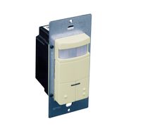 Leviton ODS0D-IDI Dual-Relay, Decora Passive Infrared Wall Switch Occupancy Sensor, 180 Degree, 2100 sq. ft. Coverage, Ivory