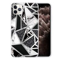 Miagon Ultra Slim Thin Case for iPhone 11 Pro Max,Scratch Resistant TPU Gel Rubber Soft Skin Silicone Protective Cover with Retro Marble Design,Gray