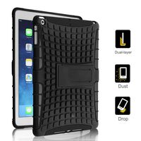 TCD - Apple iPad Air 2, 2nd Generation Multiple Layer Grenade Armor Shockproof Kickstand Case Cover for Ultimate Protection - Black