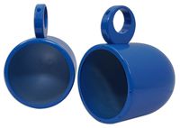 Pair Rockville MAC80-Blue 8" Aluminum Wakeboard Tower Speaker Pod Enclosures