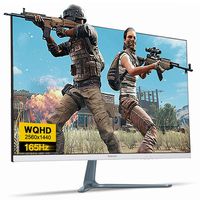 NEWSYNC 27 inch Real 165Hz (DP) 144Hz (HDMI) 1ms 1440p WQHD LED Gaming Monitor (AMD FreeSync, Crosshair Target, Flicker-Free, Low Blue Light, Zero Bezel) DisplayPort, HDMI, DVI (B27Q165 HDR Shooting)