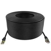Tainston Ethernet Cable(100 Feet) Cat7 Network Cord Patch Cable SSTP/SFTP Double Shielded 10 Gigabit 600MHz LAN Cable