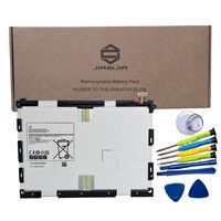 JIAZIJIA EB-BT550ABE Laptop Tablet Battery Replacement for Samsung Galaxy Tab A 9.7 inch SM-T550 SM-P550 SM-T555C SM-T555 SM-P351 Series EB-BT550ABA White Tools 3.85V 22.8Wh 6000mAh