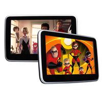 2019 Headrest Monitors,Eonon Newest 10.1 Inch for Android 6.0 Headrest Monitor Car Digital IPS Touch Screen Headrest DVD Player with Built-in HDMI Output USB SD Port (One Pair-Black) -C1102