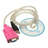 FYL RS232 Serial DB9 pin female to USB 2.0 PL-2303 Cable for Window 7 Linux