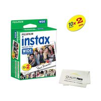 Fujifilm instax Wide Instant Film 2 Pack (20 Exposures) for use with Fujifilm instax Wide 300, 200, and 210 cameras