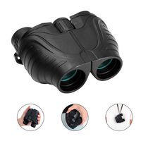 RONHAN Binoculars for Adults Kids Compact Lightweight,12x25 Small Folding High Power Binoculars Waterproof Telescope with Low Night Vision HD BAK4 for Bird Watching, Hunting, Theater, Concerts(Black)