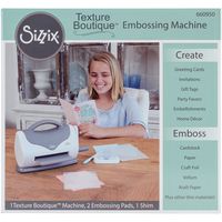Sizzix, White and Gray 660950 Texture Boutique Embossing Machine
