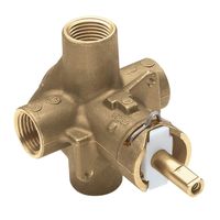 MOEN 2510 M-Pact Brass Posi-Temp Pressure Balancing Tub and Shower Valve, 1/2-Inch IPS Connections, 0.5, or Unfinished