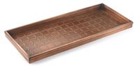 Good Directions Circles Multi-Purpose Boot Tray / Shoe Tray - Copper Finish (34 inch) - Plants, Pet Bowl, Garage, Entryway, Entrance, Foyer