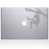 The Decal Guru Monkey Branch MacBook Decal Vinyl Sticker - 13" MacBook Pro (2016 & Newer) - Silver (1130-MAC-13X-S)
