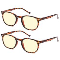 Blue Light Blocking Reading Glasses 2 Pair 1.00