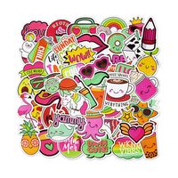 MSOLE 50PCS Cute Vsco Waterproof Stickers for Water Bottles Laptop HydroFlasks Aesthetic Trendy Decal for Mac Computer Phone Guitar for Kids Teen Girls