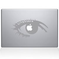 The Decal Guru 0160-MAC-13P-S Apple of my eye Vinyl Sticker, 13" Macbook Pro (2015 & older), Silver