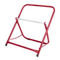 AdirPro Rugged Single Axle Cable Caddy - Industrial Grade Steel Wire Dispenser - Easy Use Cable Holder & Distribution for Workplace Efficiency - Red