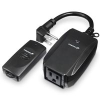 Fosmon C-10683 Wireless Remote Control Outdoor Electrical Outlet Switch Weatherproof Heavy Duty 3-Prong Plug-in ETL Listed (Battery Included), 1 PACK