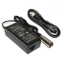 BatteryMon Scooter Battery Charger Adapter for eZip 4.0 4.5 400 450 500 650 750 900 E400 E450 Electric Bike Motor with Power Supply Cord - 24V 0.6A 36W