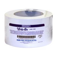 Bel-Art Write-On White Label Tape; 60yd Length, ³/₄ in. Width, 3 in. Core (Pack of 4) (F13490-0075)
