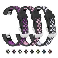 Mosstek Bands Compatible with Fitbit Alta/Alta HR/Fitbit Ace, 3 Pack Soft Sport Wristbands Breathable Silicone Replacement Bands Compatible with Fitbit Alta/Alta HR/Fitbit Ace Men Women