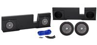 12" Kicker Subwoofers + Sub Box Enclosure for 2004-08 Ford F150 Xcab SuperCrew