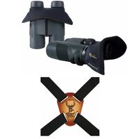 Crooked Horn "Slide N Flex Bino System Harness with Bino Bandit Binocular Shade Kit (Blocks Wind and Glare)