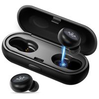 Levin True Wireless Earbuds Bluetooth 5.0 Headphones - Earbuds Earphones, Deep Bass HiFi 3D Stereo Sound with 16H Playtime, Physical Noise Reduction, Portable Charging Case and Built-in Mic