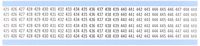 Brady WM-425-449-PK Repositionable Vinyl Cloth (B-500), Black on White, Consecutive Numbers Wire Marker Card (25 Cards)