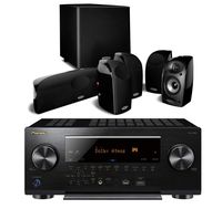 Pioneer Elite VSX-LX503 9.2 Channel 4k UltraHD Network Audio & Video Receiver Home Theater Bundle with Polk Audio TL1600 5.1 Speaker System with Powered Subwoofer - Black