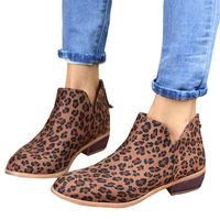 ankle booties for women low heel,Womens Ankle Boots Pointed Toe Faux Leather Stacked Low Heel Zipper Booties