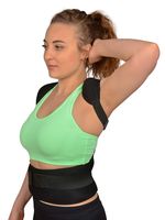 Shoulder, Back and Posture Support for Men and Women | Best Fully Adjustable Support | Provides Lumbar Support | For Lower and Upper Back Pain | Adjustable Size