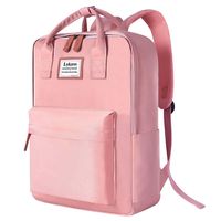 SOCKO Laptop Backpack for Women / Girls Stylish College Backpack School Bag Lightweight Bookbag Travel Work Carry On Backpack Casual Daypack Rucksack Computer Bag Fits up to 15.6 Inch Laptop, Pink