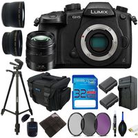 Panasonic Lumix DC-GH5 Mirrorless Micro Four Thirds Digital Camera + Panasonic Lumix G X Vario 12-35mm F/2.8 II Aspherical Power O.I.S. Lens + Pixi-Advanced Bundle