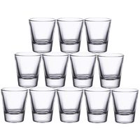 Gmark 1.5-Ounce Heavy Base Shot Glass Set, Whiskey Shot Glass 12-Pack GM2011