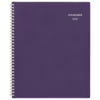 AT-A-GLANCE Weekly / Monthly Planner / Appointment Book 2017, 8-1/2 x 11", Abby, Purple (184-905)