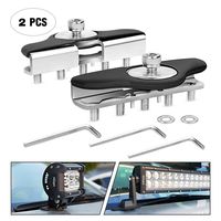 Led Light Bar Mounting Brackets,Nilight 2pcs Universal Hood Led Work Light Bar Mount Bracket Clamp Holder for Jeep Truck Off Road Installed No Need Drilling