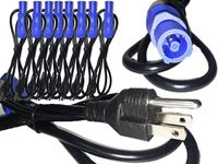 Rasha Products Edison to Powercon Cable Pack Of 8 4 Ft