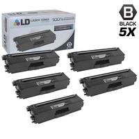 LD Compatible Toner Cartridge Replacement for Brother TN336BK High Yield (Black, 5-Pack)