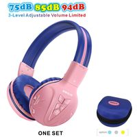 SIMOLIO Bluetooth Kids Headphones Volume Limited,Kids Safe Headphone with Share Jack, Wireless Headphones for Kids, Bluetooth Kids Headsets for iPad/iPhone/Kindle/Tablets/Car and Gift for Girls (Pink)