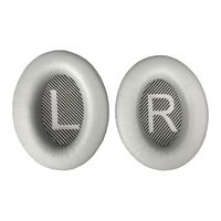 Replacement Ear Pads Earpads for Bose QuietComfort 2 15 25 35 Ear Cushion for QC2 QC15 QC25 QC35 AE2 AE2i AE2w SoundTrue SoundLink (QC 35 Only (i and ii) Silver)