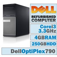 Dell OptiPlex 790 MT/Core i3-2120 @ 3.3 GHz/4GB DDR3/250GB HDD/DVD-RW/WINDOWS 10 PRO 64 BIT