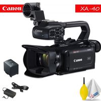 Canon XA40 Professional UHD 4K Camcorder Base Accessory Bundle