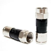 20 Pieces RG6 BELDEN PPC EX6XLPLUS Signal Tight Compression Drop Connectors Nickel-Plated Brass Construction 21mm Stroke Length